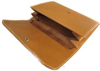 手縫い本革製のオーダー財布
